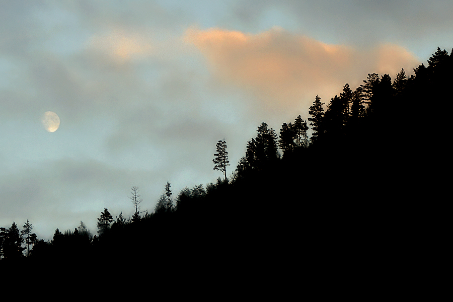 Moon at evening / Lluna de capvespre