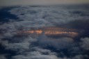 sunset from the clouds