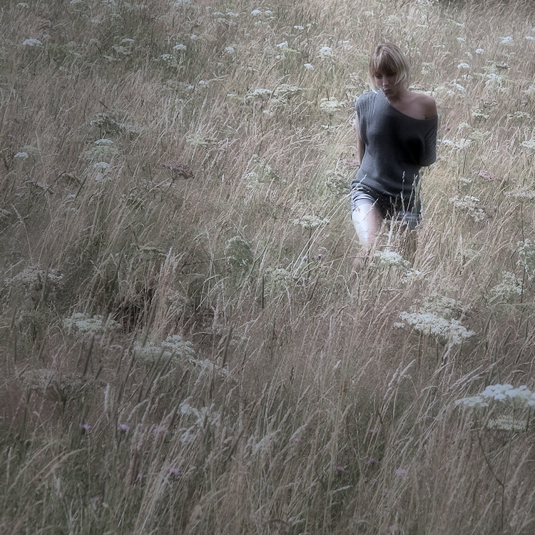 girl on meadow