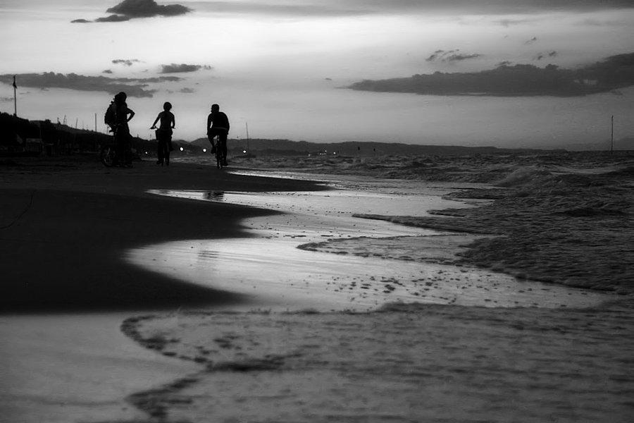 sunset on the beach