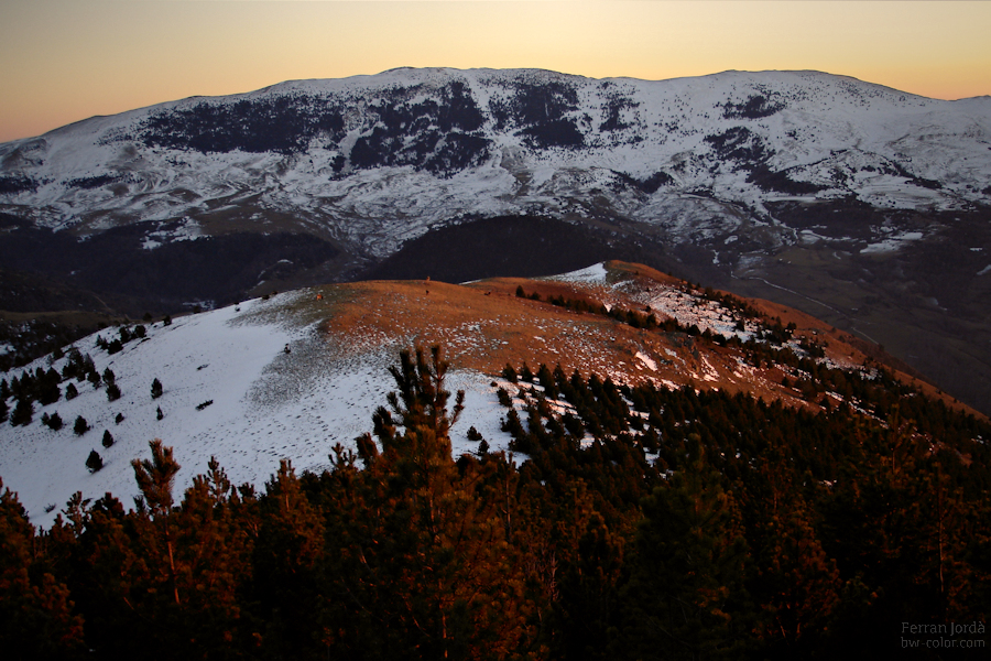 Capvespre a Serra Cavallera